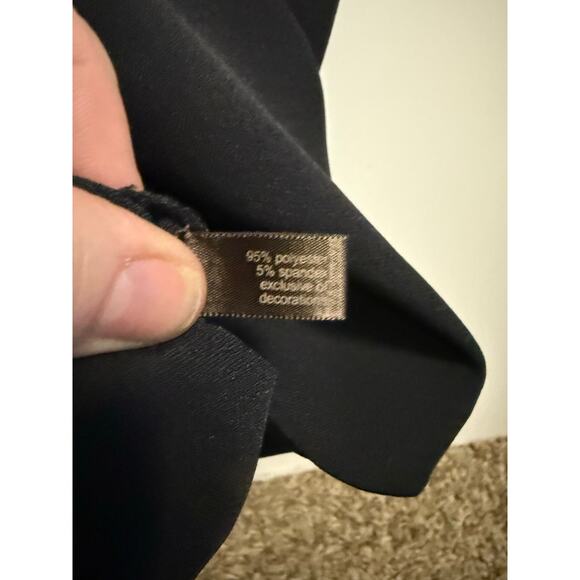 The Limited Evening Dress Black with Nude and Black Lace Waist - Picture 3 of 4